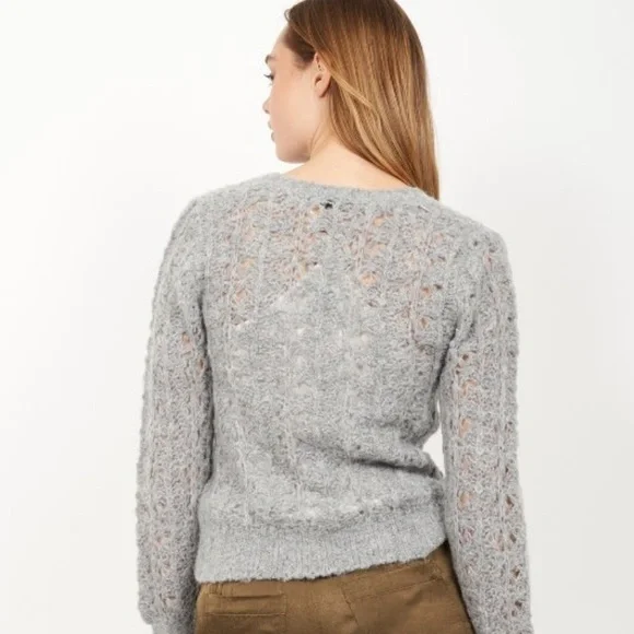 JOIE Despoina Gray Long Sleeve Alpaca Wool Blend Sweater--NWT—XL - Picture 7 of 16